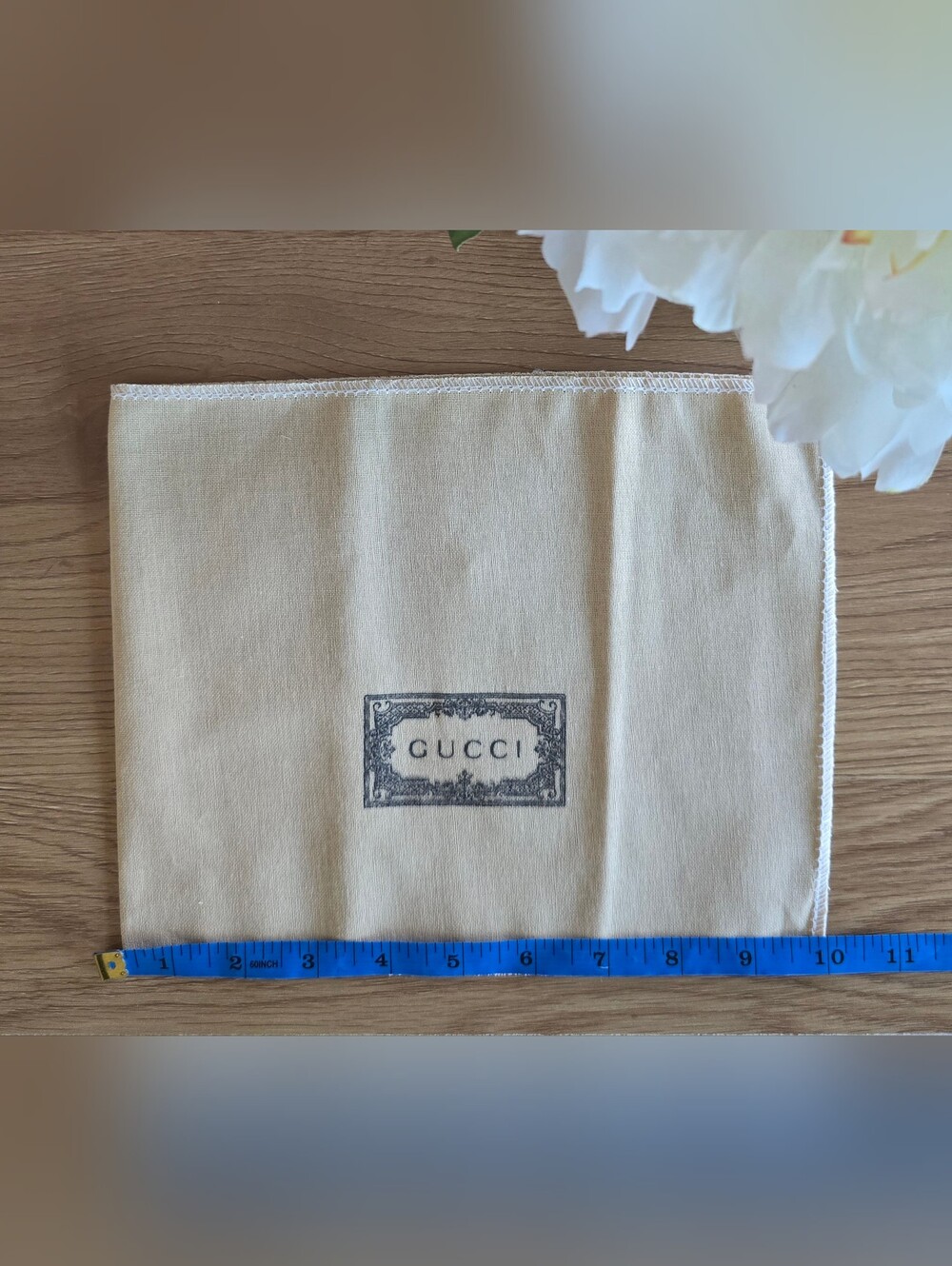 Gucci Cream Dust Bag - Luxury Home Accent